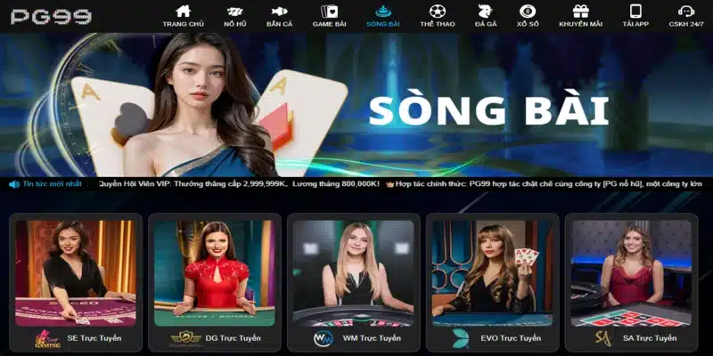 PG99 là một trong những nhà cái cá cược trực tuyến uy tín nhất hiện nay